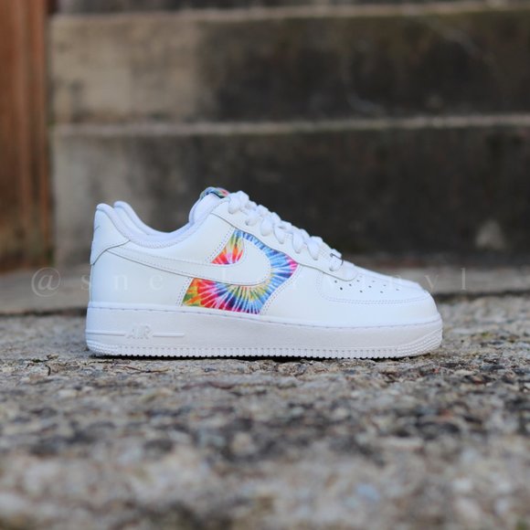 Nike Air Force 1 Low Tie Dye Custom NWT - Picture 2 of 10